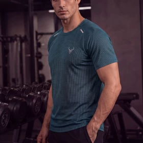 Men's Regular Fit Performance Tee - slate blue