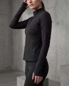 Black Zip-Jacket