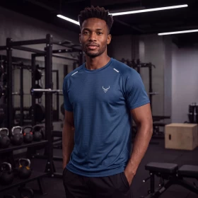 Men's Regular Fit Performance Tee - Ocean Teal
