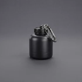 200ML Portable Mini Protein Powder Bottle ( Black )