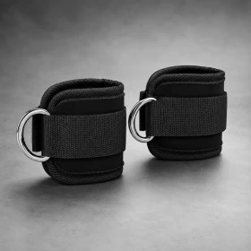 Adjustable Ankle for Cable Machines (Pair) - Black